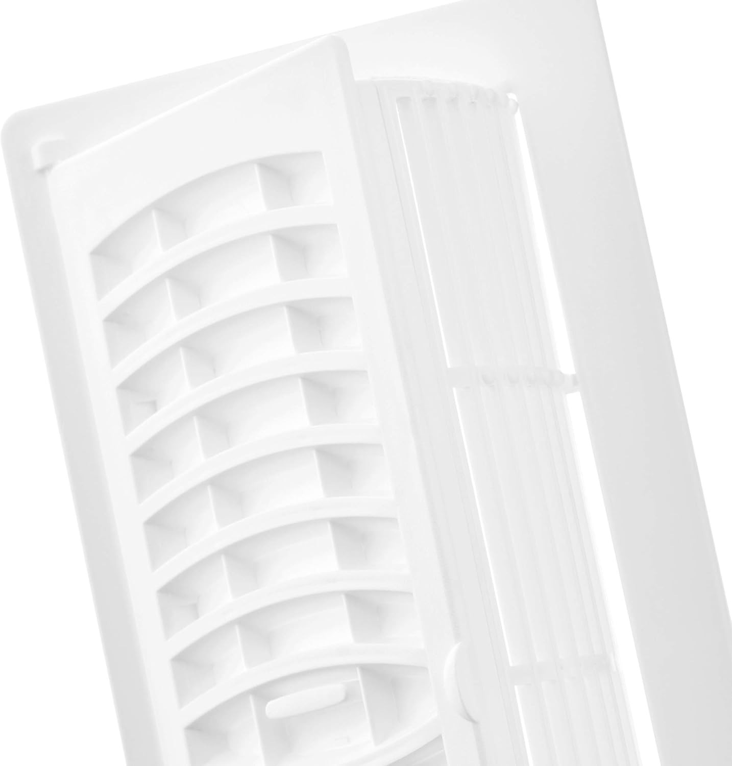 Pop-Up Floor Register, 4 x 10-Inch, White
