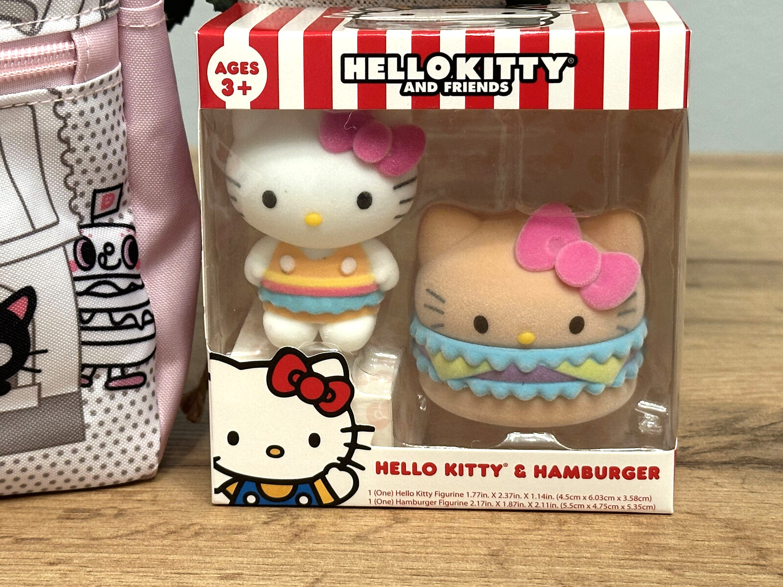 Hello Kitty 10" Backpack, Hello Kitty Tumbler, HK 5 socks & 2 Flocked Figure Set