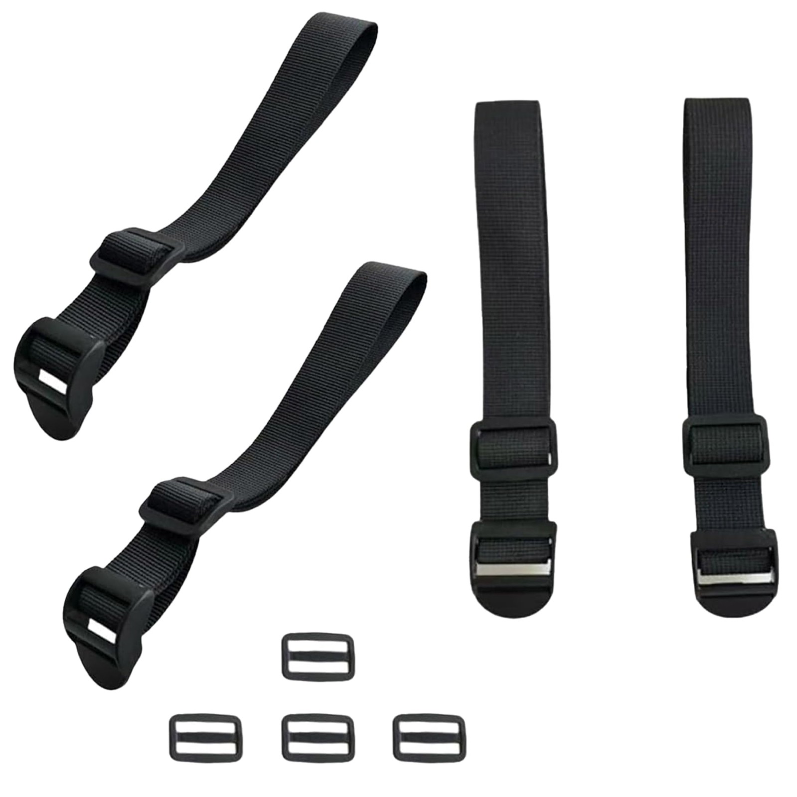 4 Pack Backpack Extender Strap Extension Connector, Adjustable Buckles for Tr...