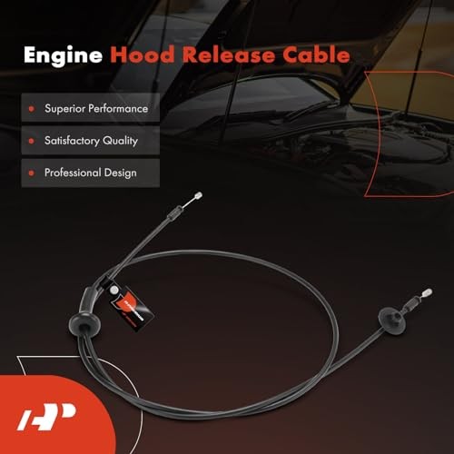Front Hood Latch Release Cable Without Handle | Compatible with 59.25 inch