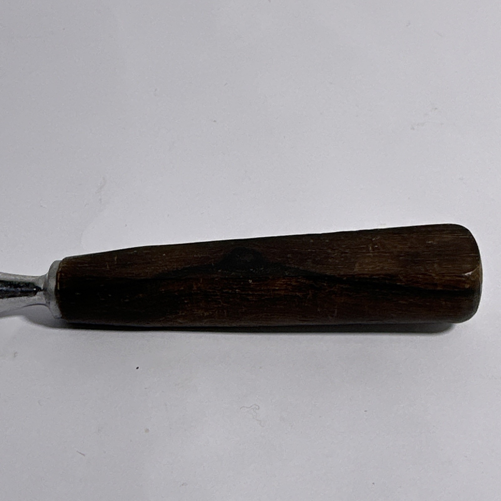 Ekco Sheffield Honing Steel Knife Sharpener Rod England Wood Handle 12” Vintage