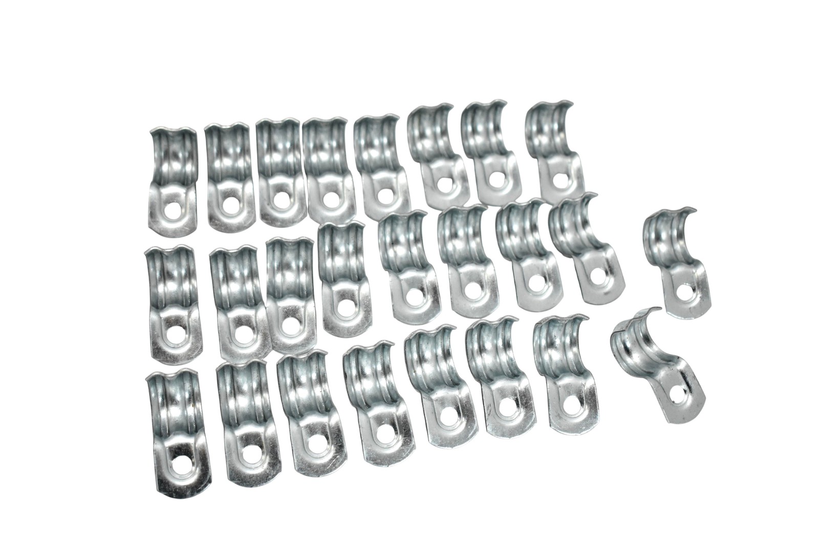 T&B CI1304 1/2 In EMT One Hole Rigid Strap Clamp Hot Dipped Galv Steel 25 Pack
