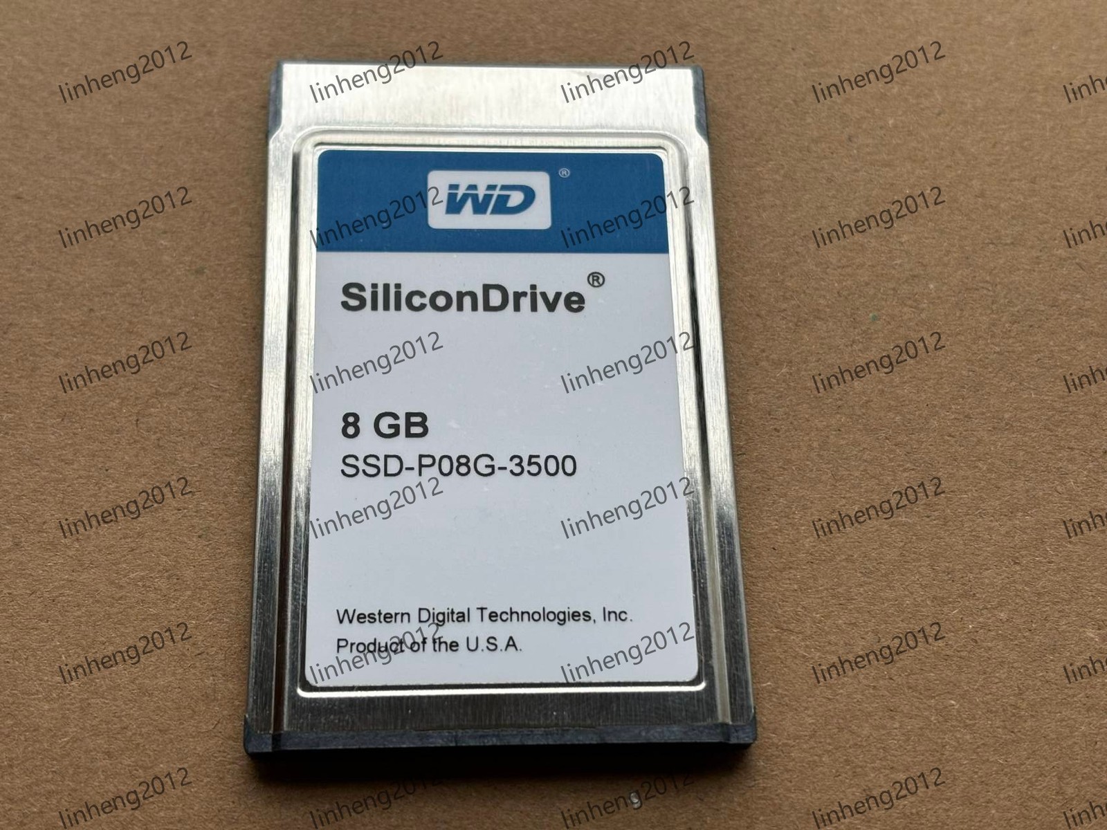 WD  SILICONDRIVE  8GB ATA PC CARD SSD-P08G-3500