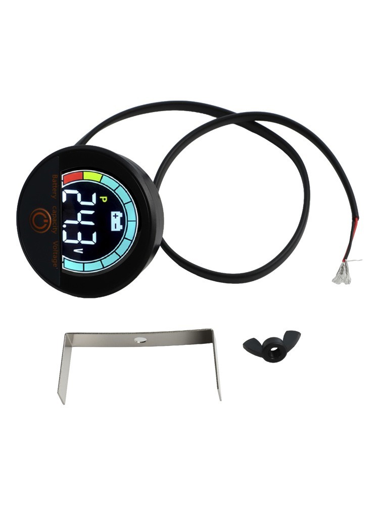 8100V Battery Capacity Voltage Meter with LCD Display and Low Voltage Alarm
