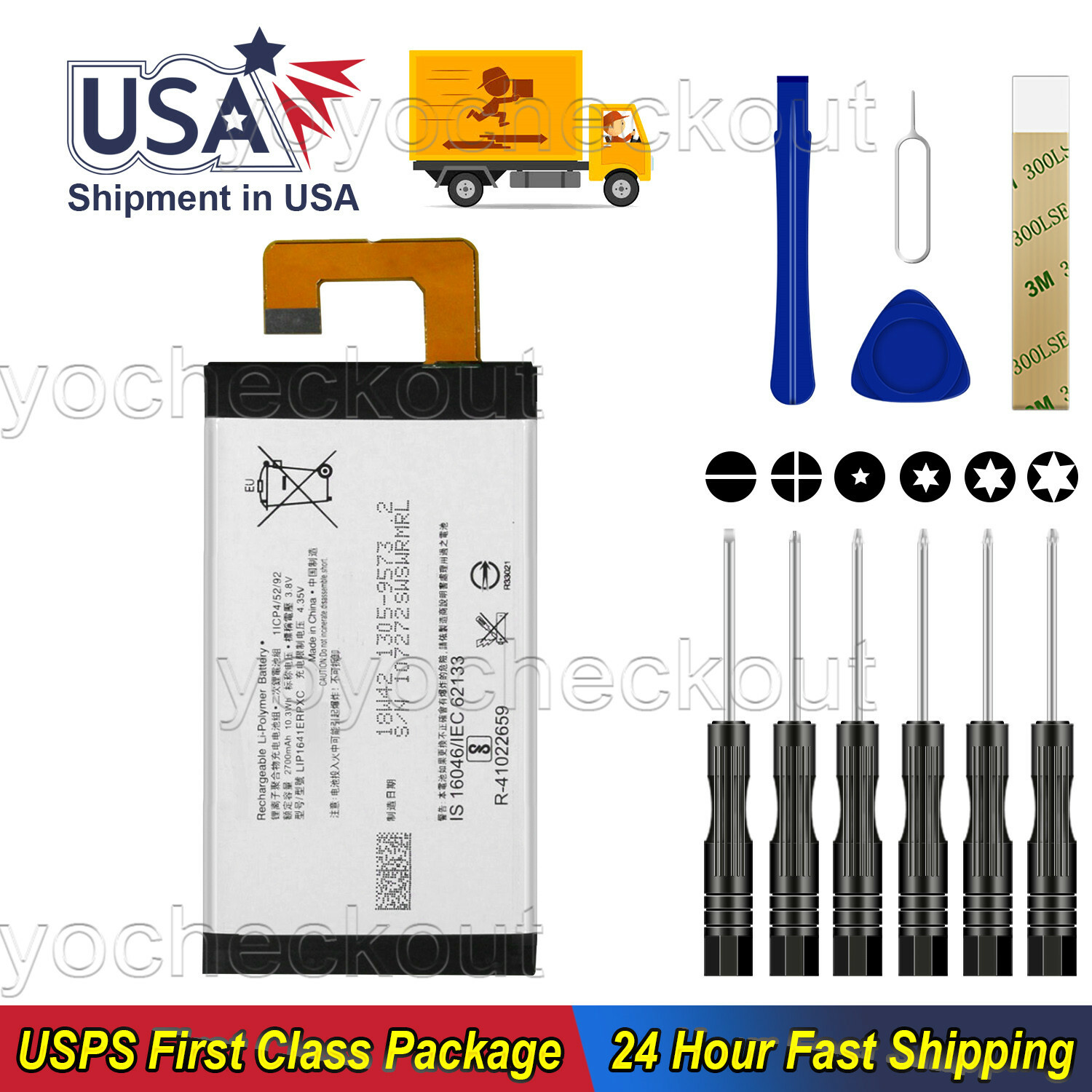 New LIP1641ERPXC Battery Repair For Sony Xperia XA1 Ultra G3221 G3212 Tool USA