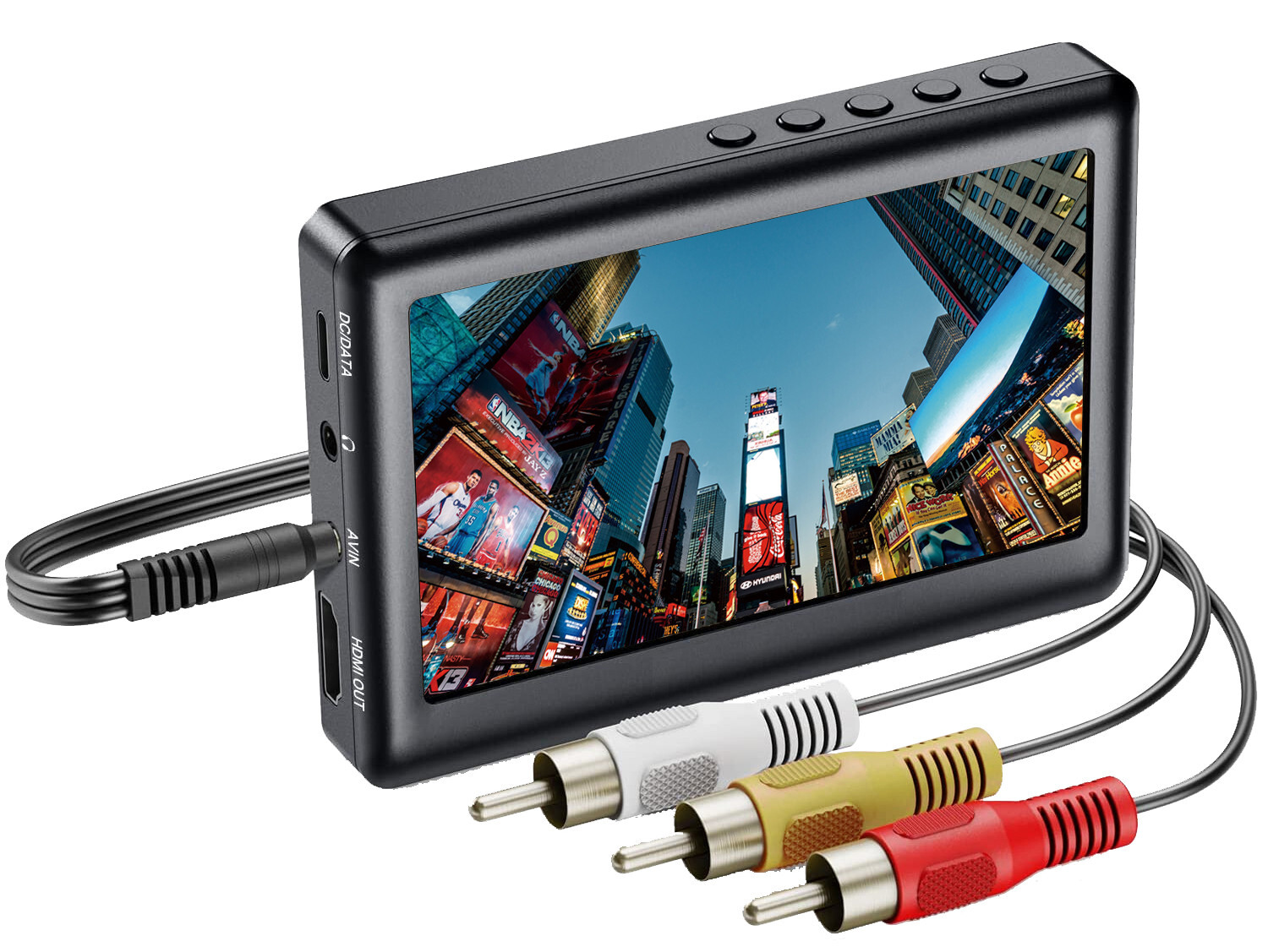 Portable Digital Video Recorder Player W/ HD 1080P RCA AV Output 4.3" LCD Screen