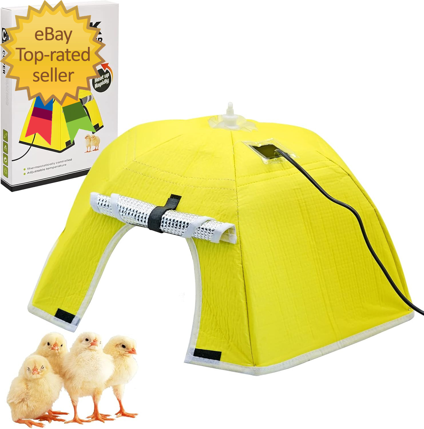Chicken Brooder Box for Chicks Brooder Plate Chick Heater Warmer for 10 Newborns