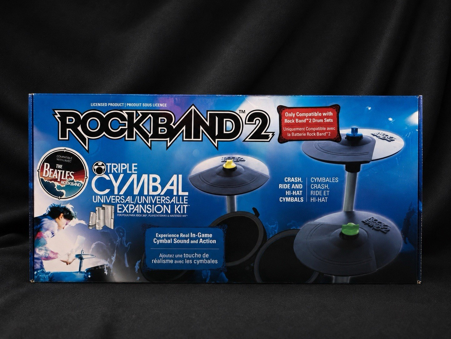 Rock Band 2 Triple Cymbal Universal Expansion Kit Black Multi-Platform