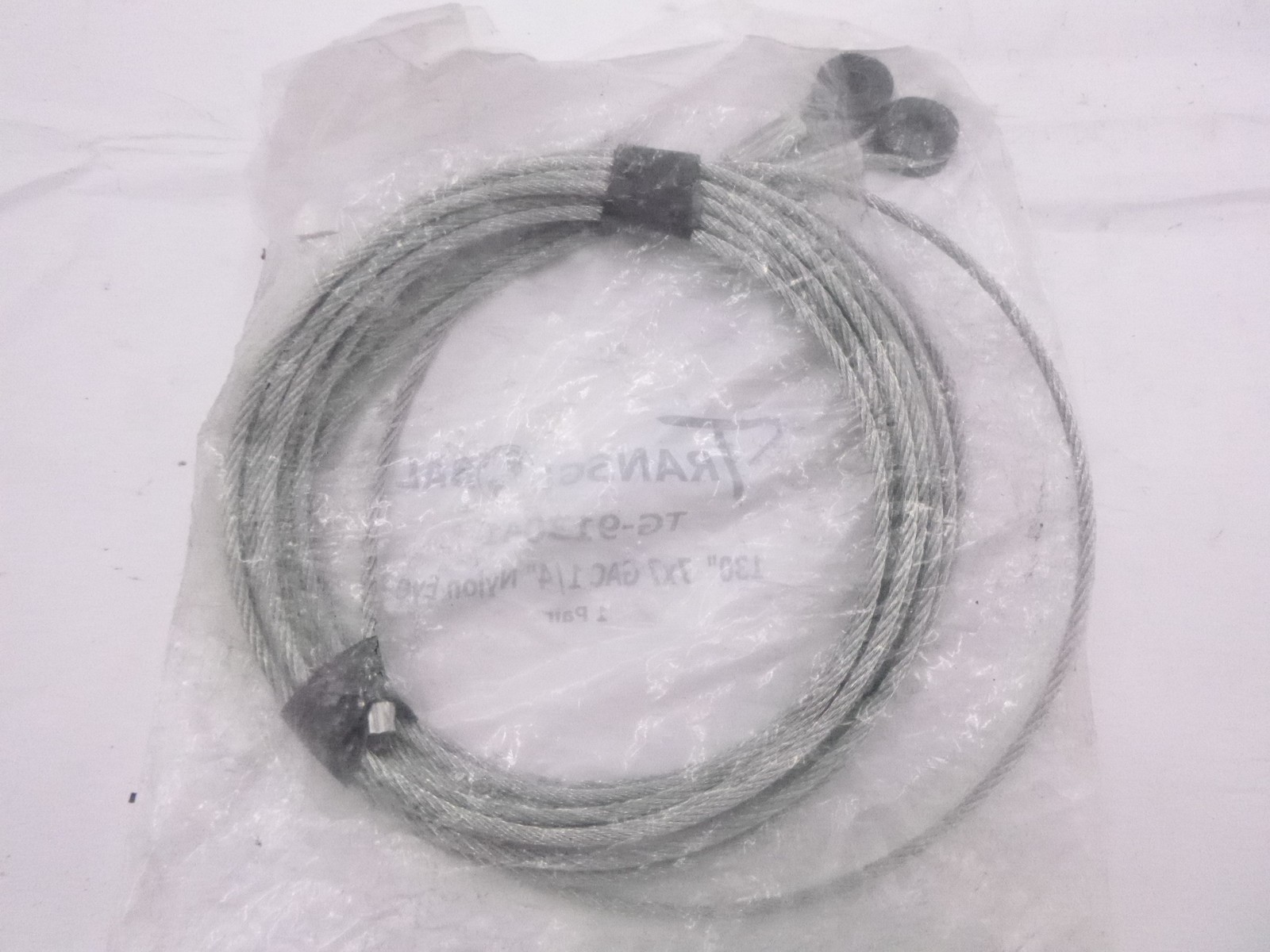 Transglobal Steel Ramp Door Lift Cable 130" Length 1/4" Nylon Eyelet  913041