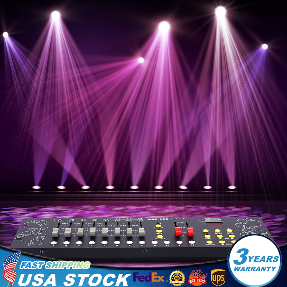 USA NEW Dmx Controller Dj Lighting Controller Stage Equipment Disco Party Bars