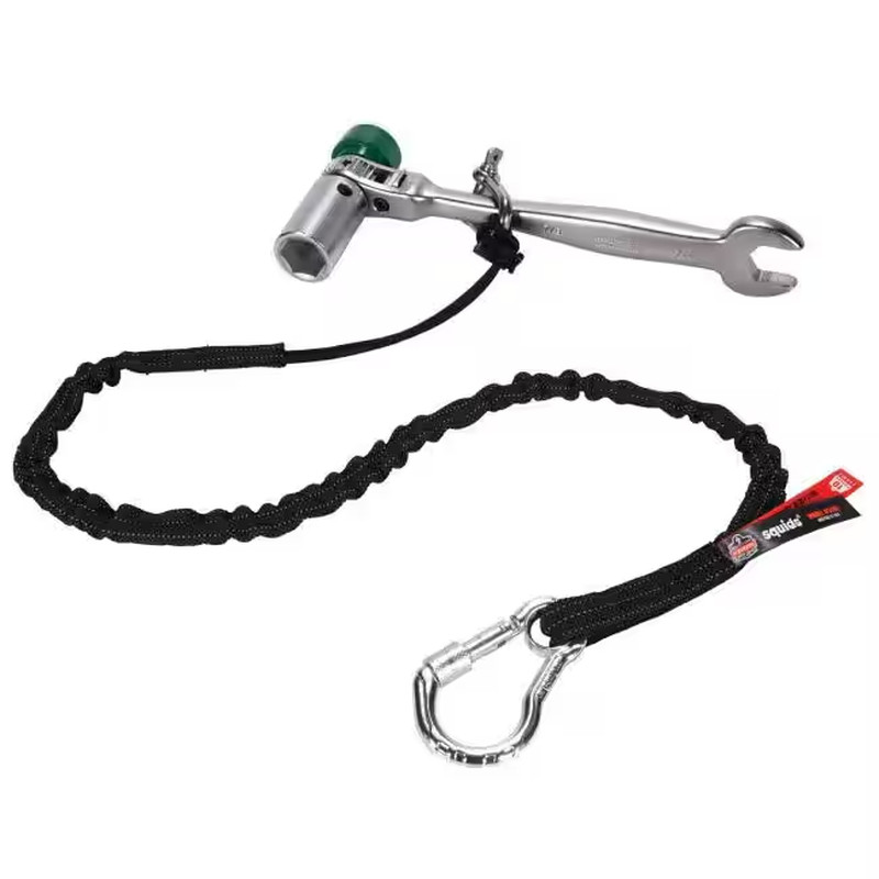 10 Lbs. Black Standard Single Carabiner Tool Lanyard