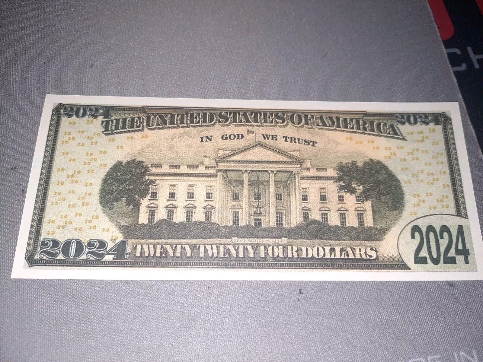 Set Of 4 Donald Trump 2024 & $100 Prank Fake Presidential Bills MAGA USA 45 47