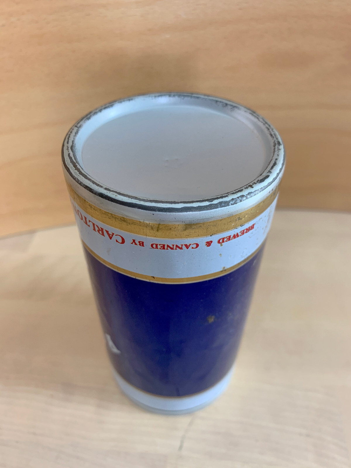 Vintage Beer Can Hand SHAKER Percussion Instrument Fosters Lager Handmade AUDIO