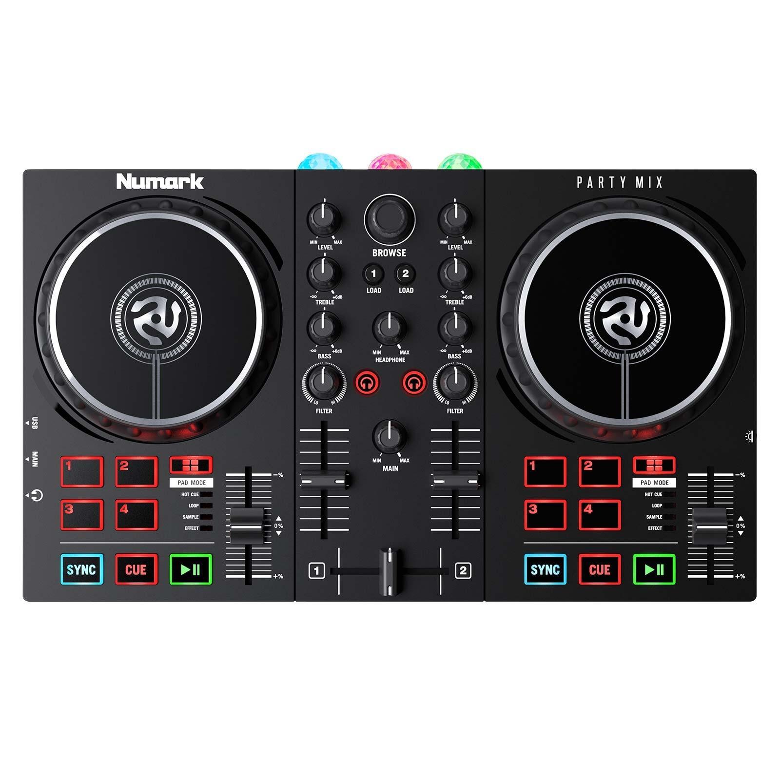 Numark Party Mix Partymix II Controller w/ Built In Light Show + Carry Case