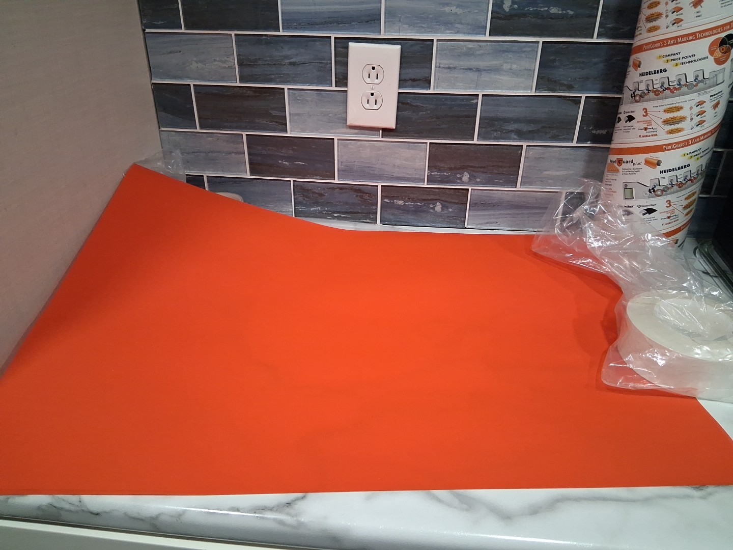 Printing Press Orange Hide Cylinder Cover For Anti Marking