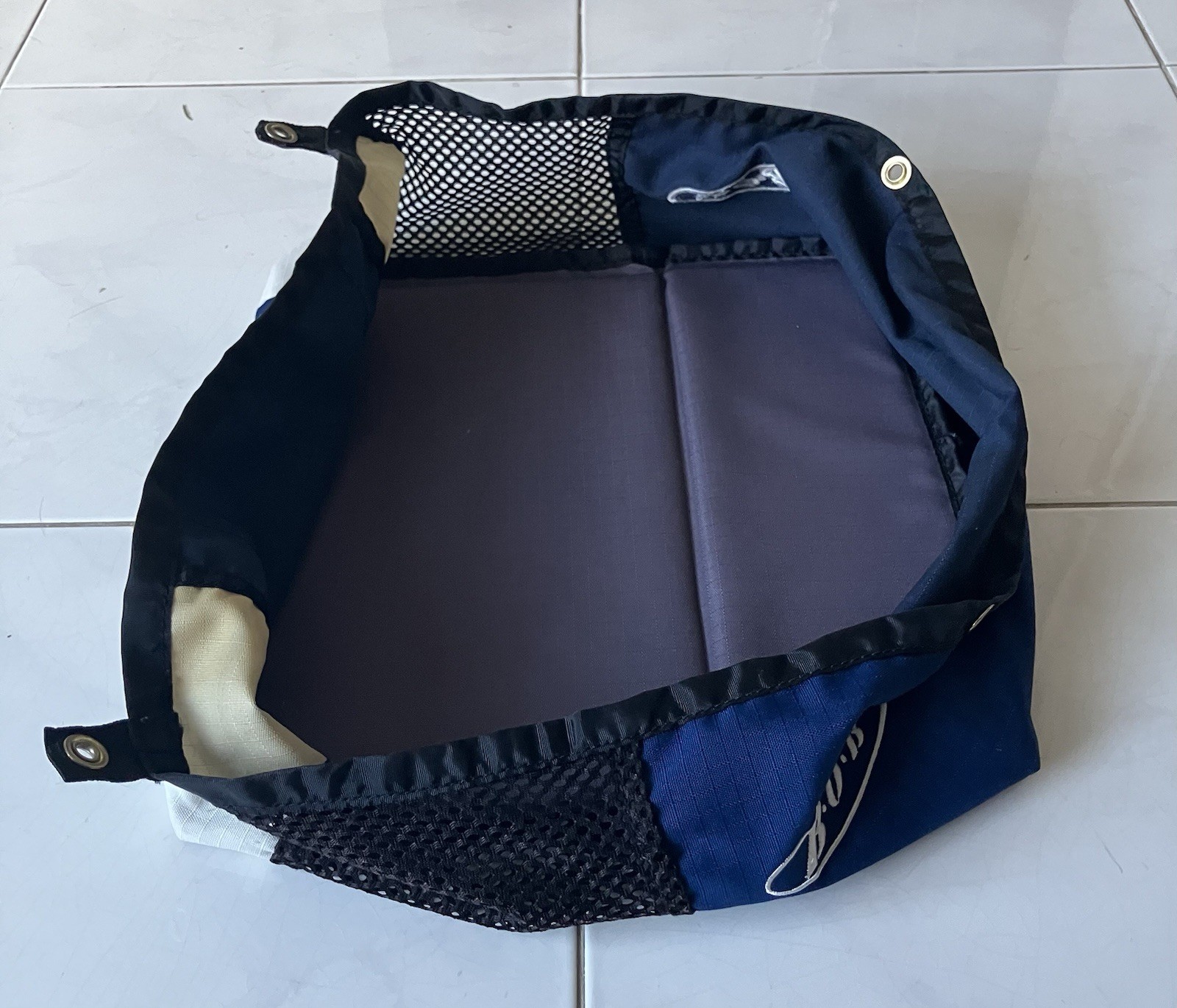 BOB Stroller Revolution Single Stroller Blue White - Lower Basket Lowboy.
