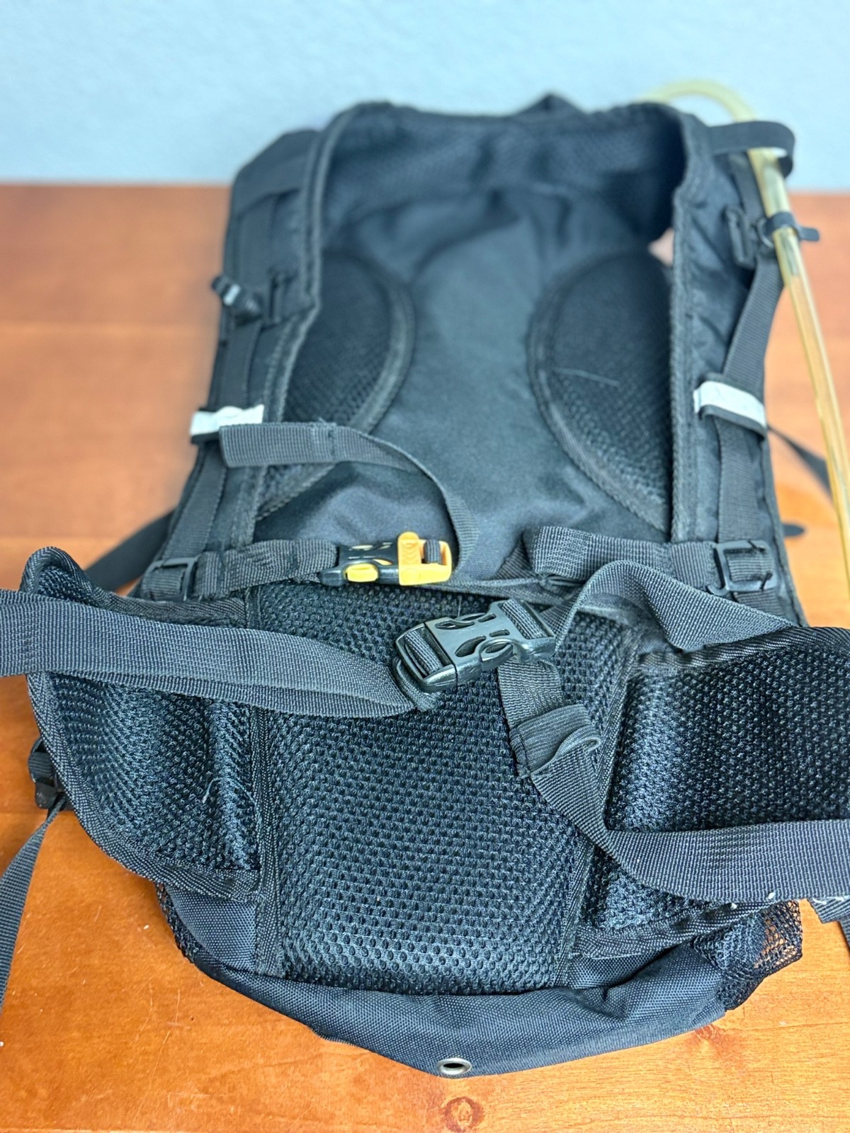 Ecogear Glacier Black Grey Recycled Polyester Hydration Hiking Backpack OS