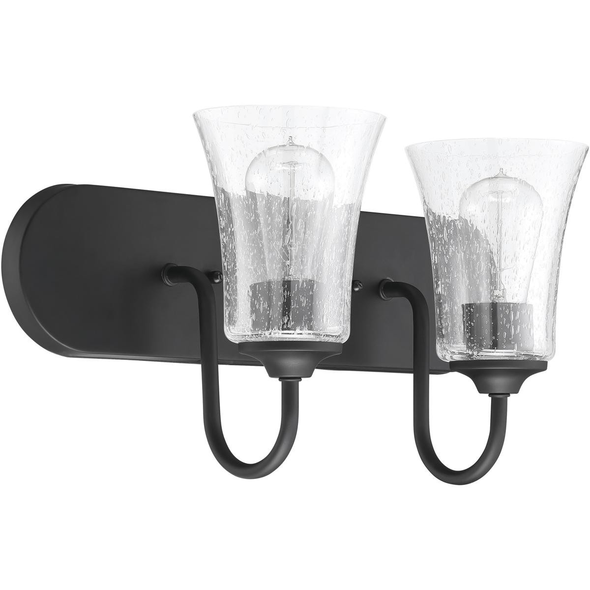 Craftmade 50402-FB Neighborhood Gwyneth Bathroom Vanity Light Flat Black