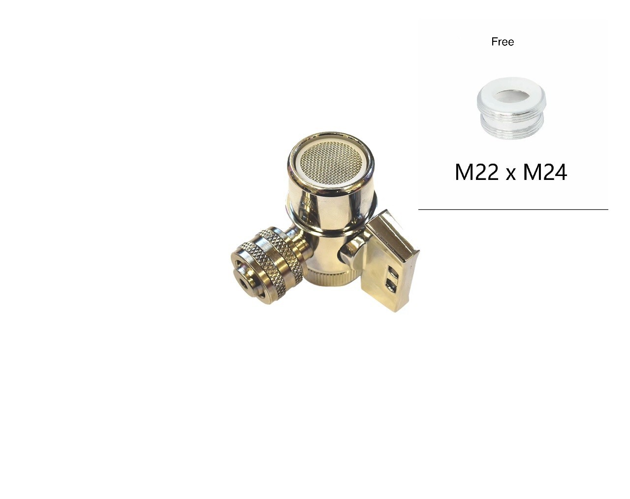 Metal Diverter adapter For All  Kangen Enagic water machines Leveluk + free Adap
