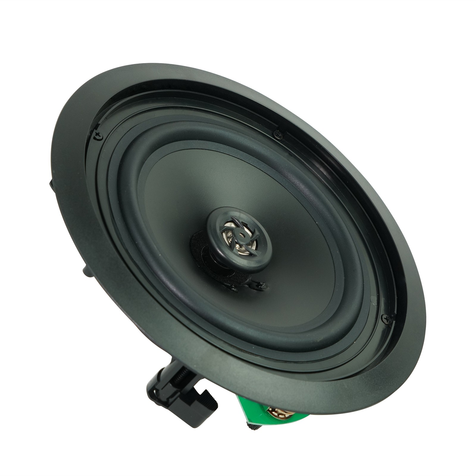 Rockville Commercial Receiver+(16) 8" 2Way Black Ceiling Speakers 4 Hotel/Office