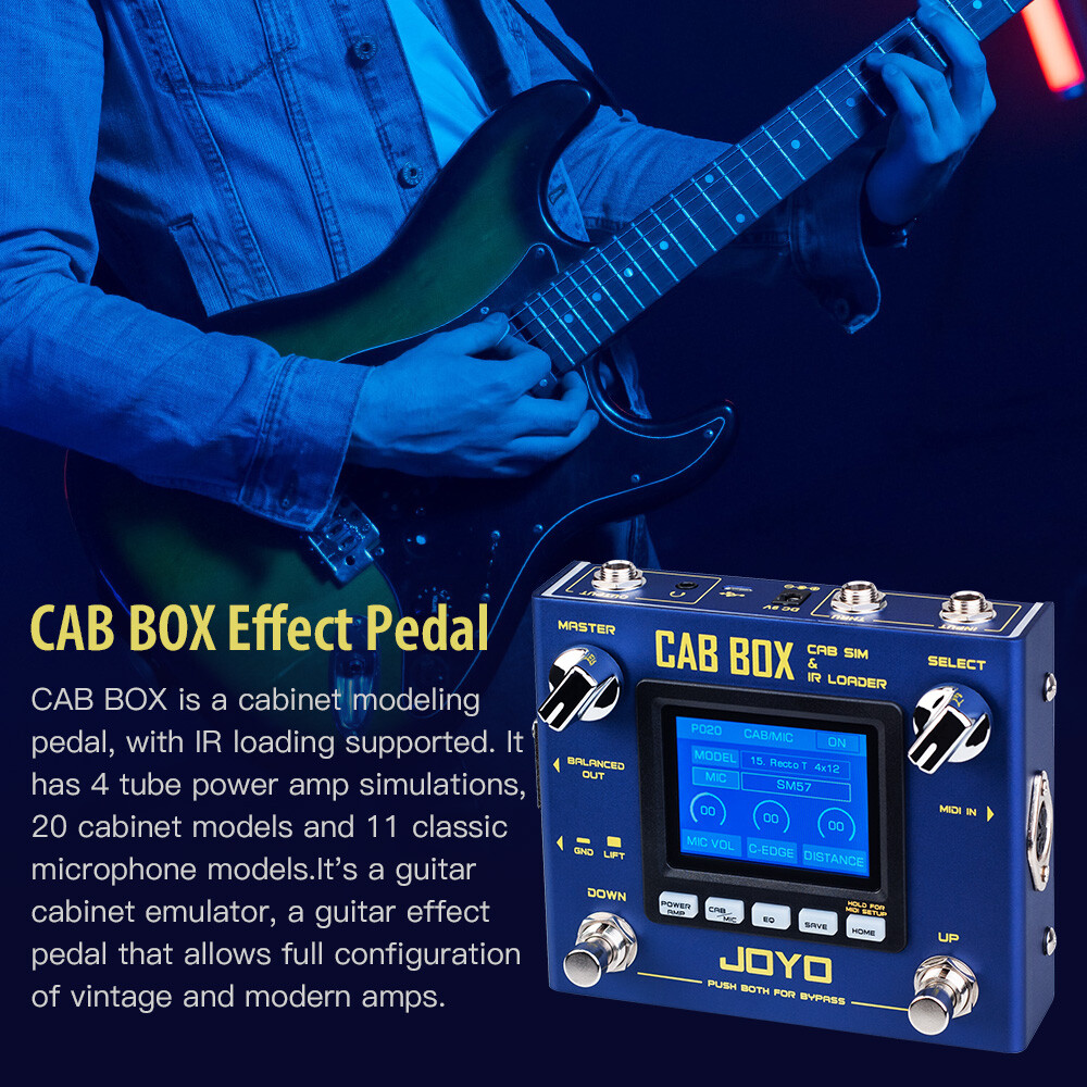 JOYO Multi Effects Pedal Power Amp Simulation & Cabinet Modeling Guitar Pedal