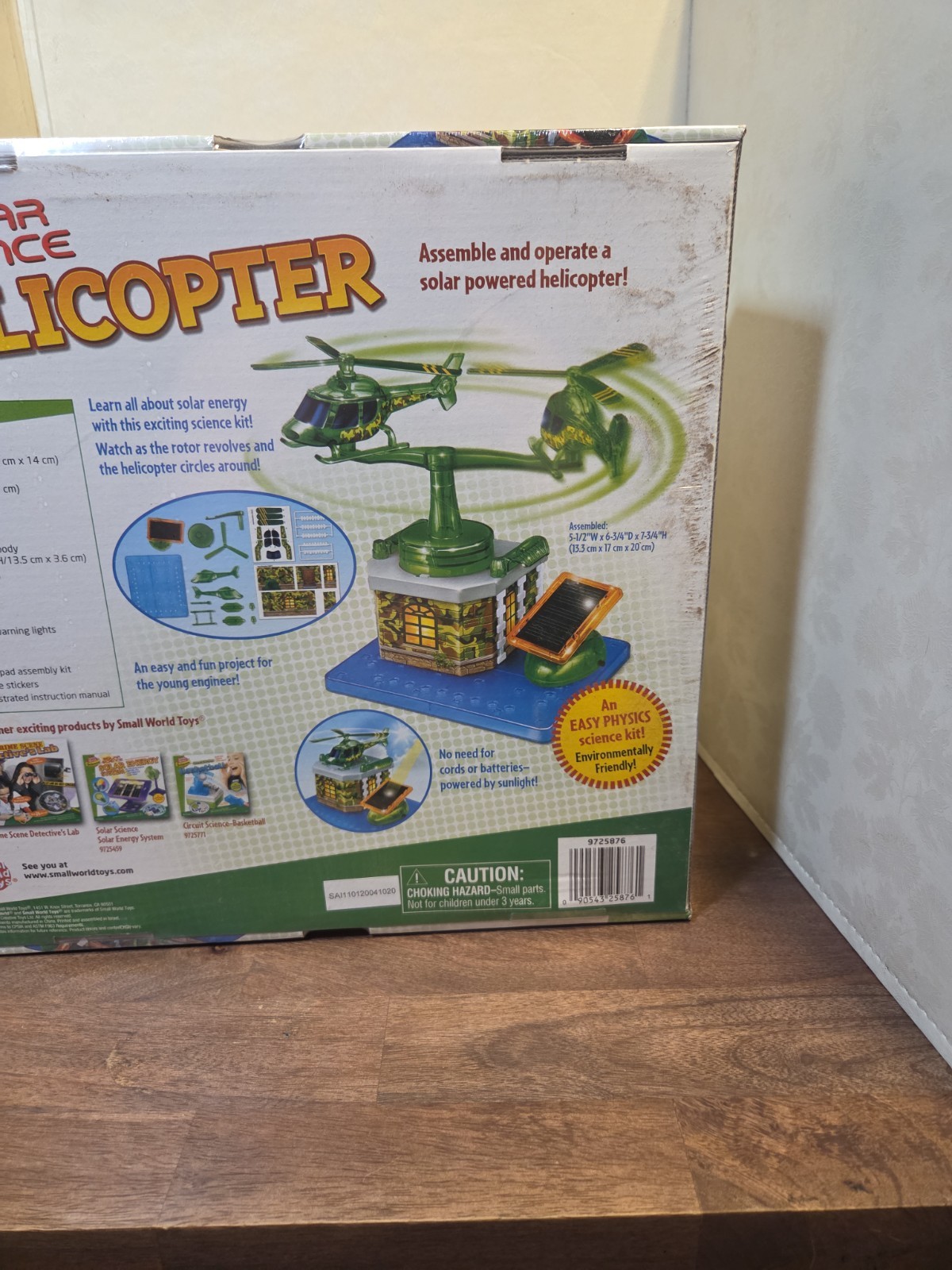 Solar Science Helicopter Kit Small World Solar Powered STEM Sealed New
