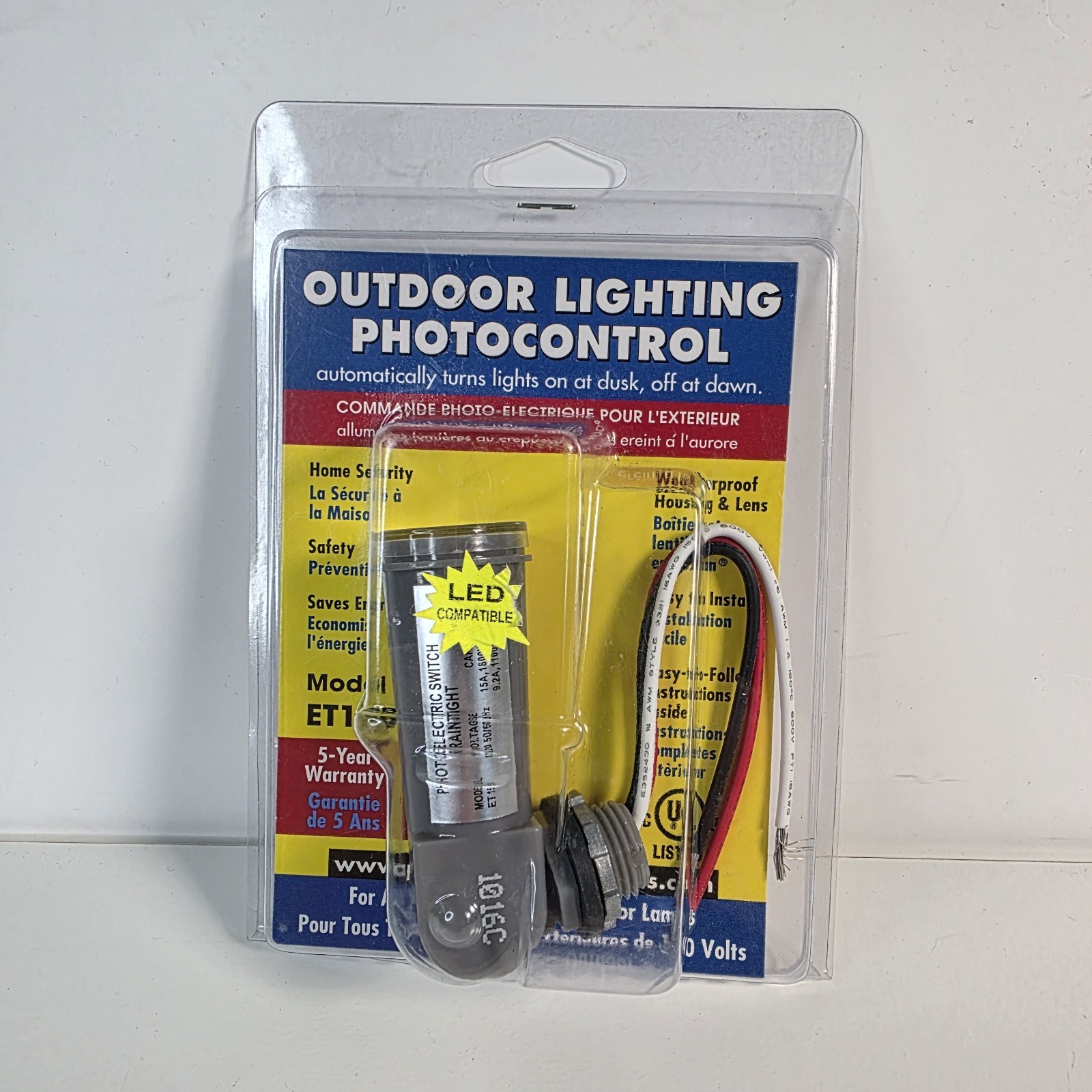 Precision Outdoor Lighting Photocontrol Model ET15BP