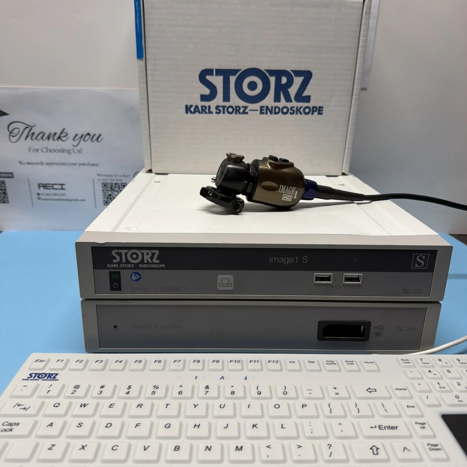 Karl Storz Image 1 S Spies TC200+TC300 H3-P TH 103 Urology Head Keyboard* TESTED