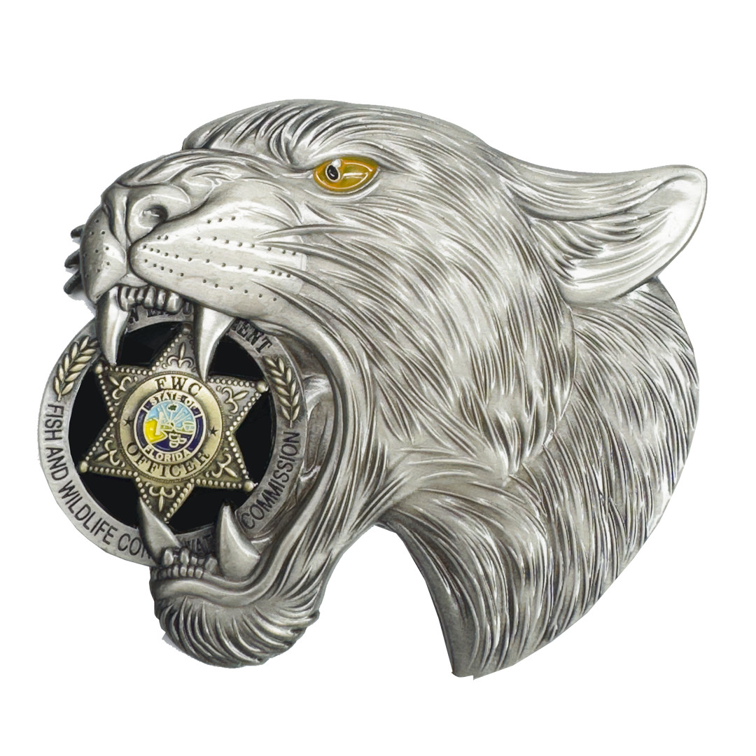 EL19-4 FWL Fish and Wildlife FWC Panther Challenge Coin FWL Florida Alligator Al