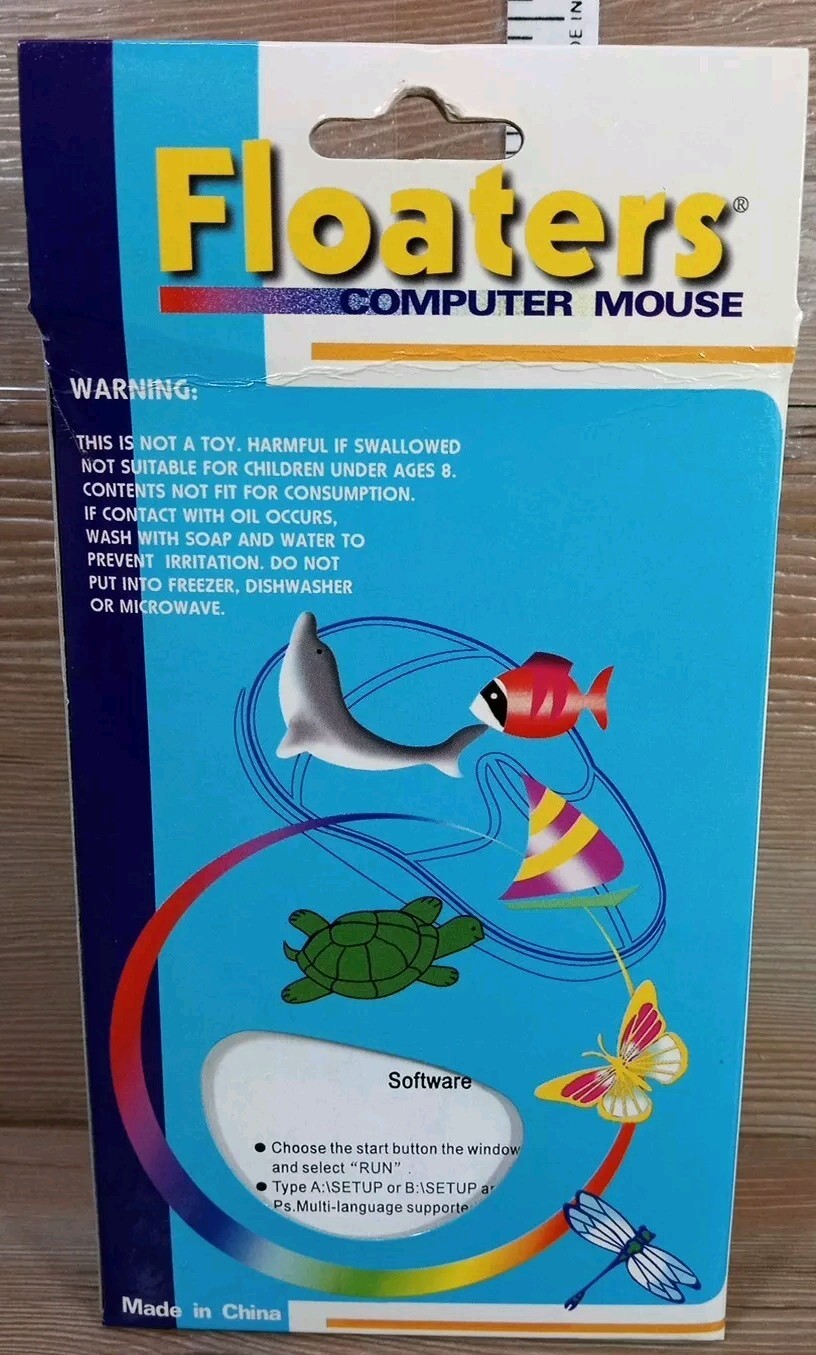 Floaters Computer Mouse USB & PS/2 Butterfly Flower Corded in Original Packaging