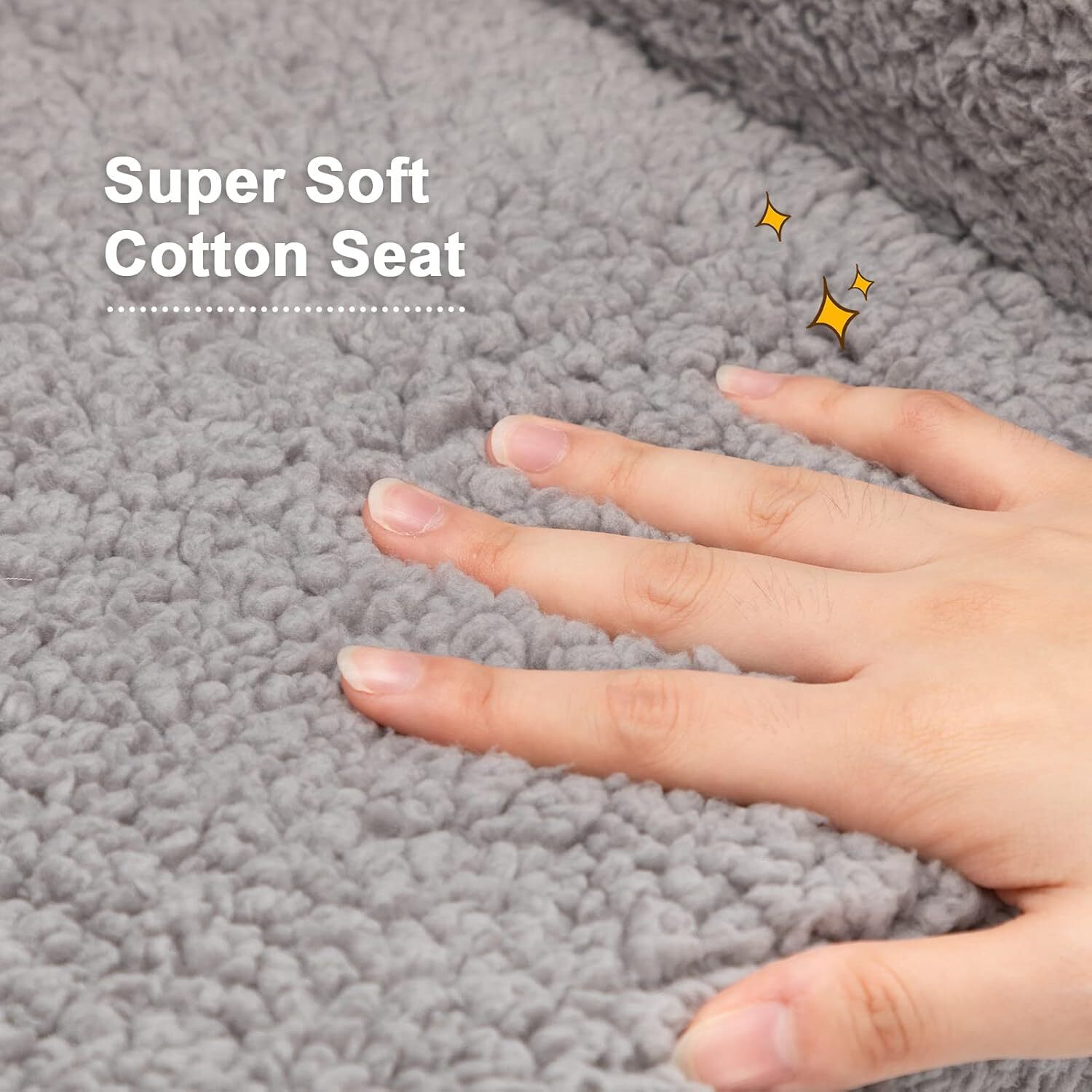 Kids Super Soft Snuggle Foam Padded Chair, Toddler Reading Sofa, Gray
