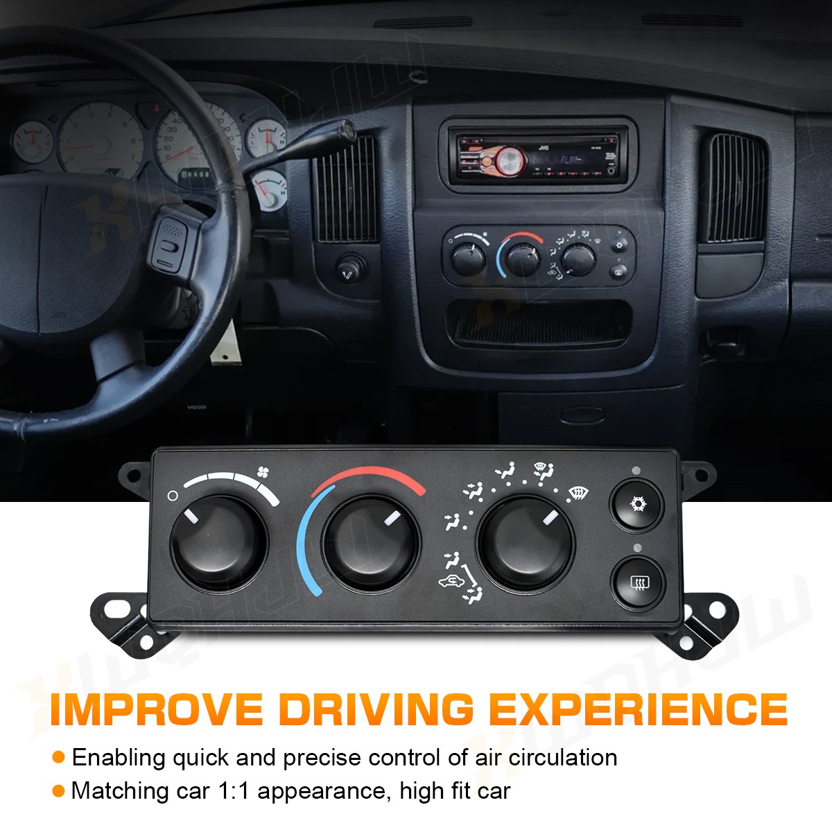 For 2006——2008 Dodge Ram A/C Temperature Heater Climate Control Switch Module