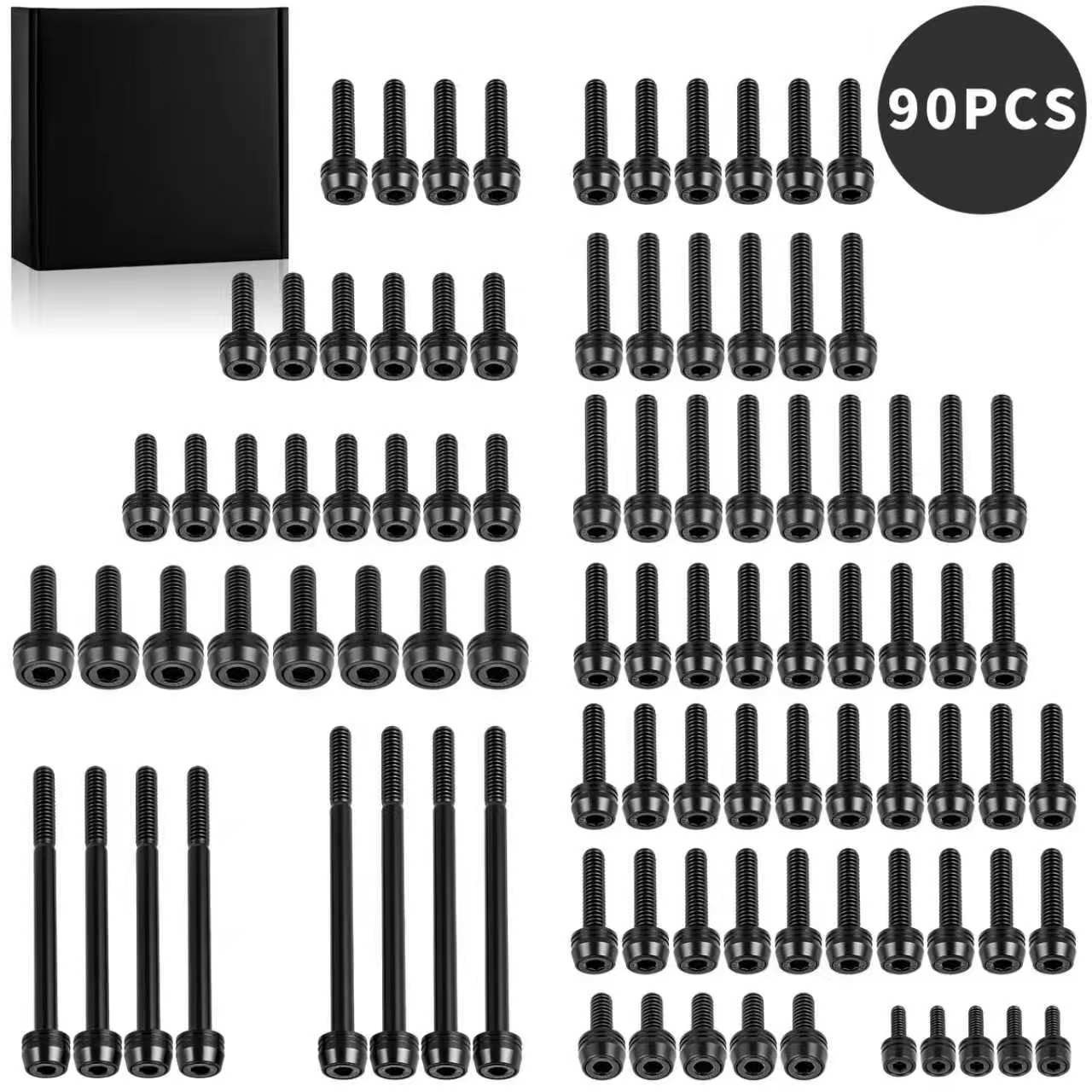 90Pcs Motor Engine Bolts Kit For Harley M8 Softail 2018-2026 Touring 2017-2026