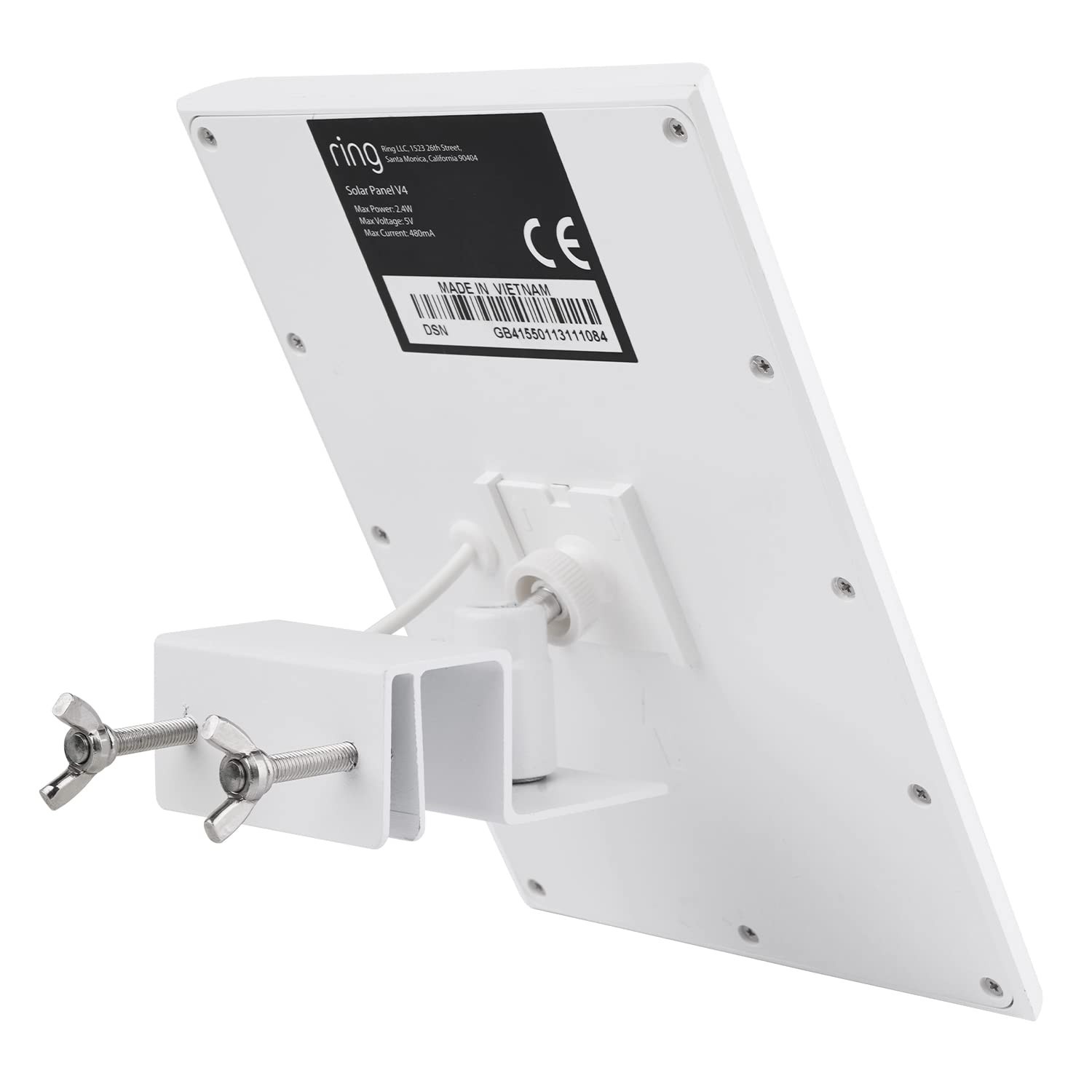 ALERTCAM Gutter Mount for Solar Panel, Adjustable Weatherproof Aluminum Alloy...