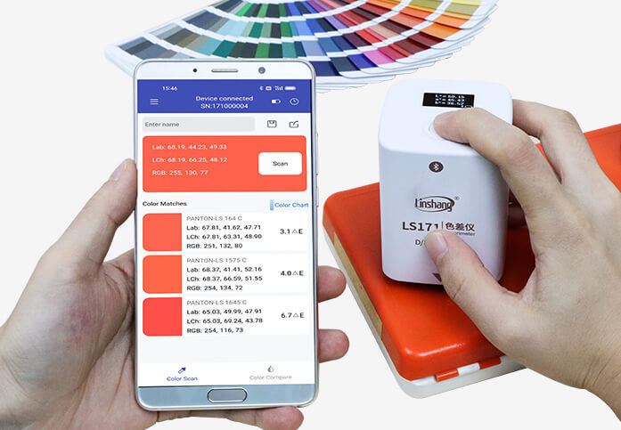 Linshang LS171 D/8 Pocket Colorimeter Mini Color Difference Meter
