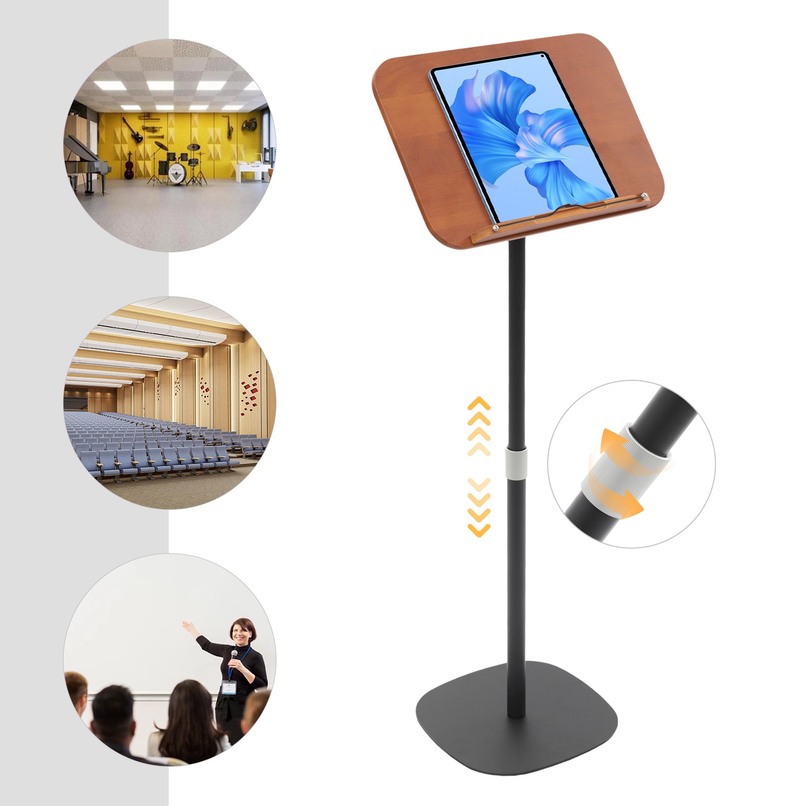 Wooden Music Stand Wood Book Stand, Multifunction Book Stand USA
