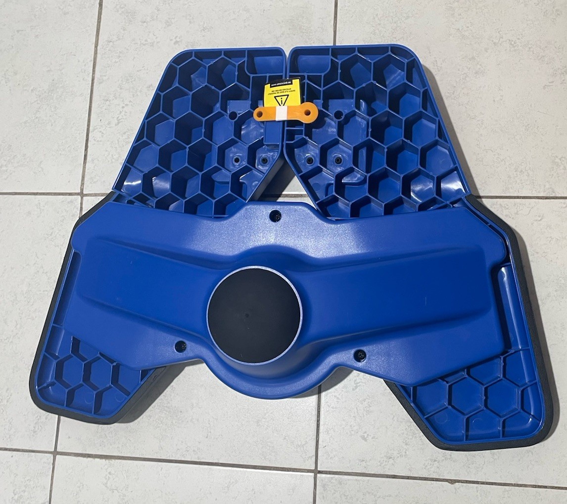 Stealth GO Plank Trainer Non-Slip Padded Core Abdominal Exerciser Blue