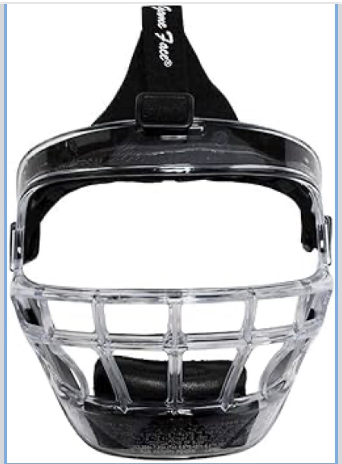 Markwort Universal GameFace Softball Face Mask Color Clear/Royal, Size Medium