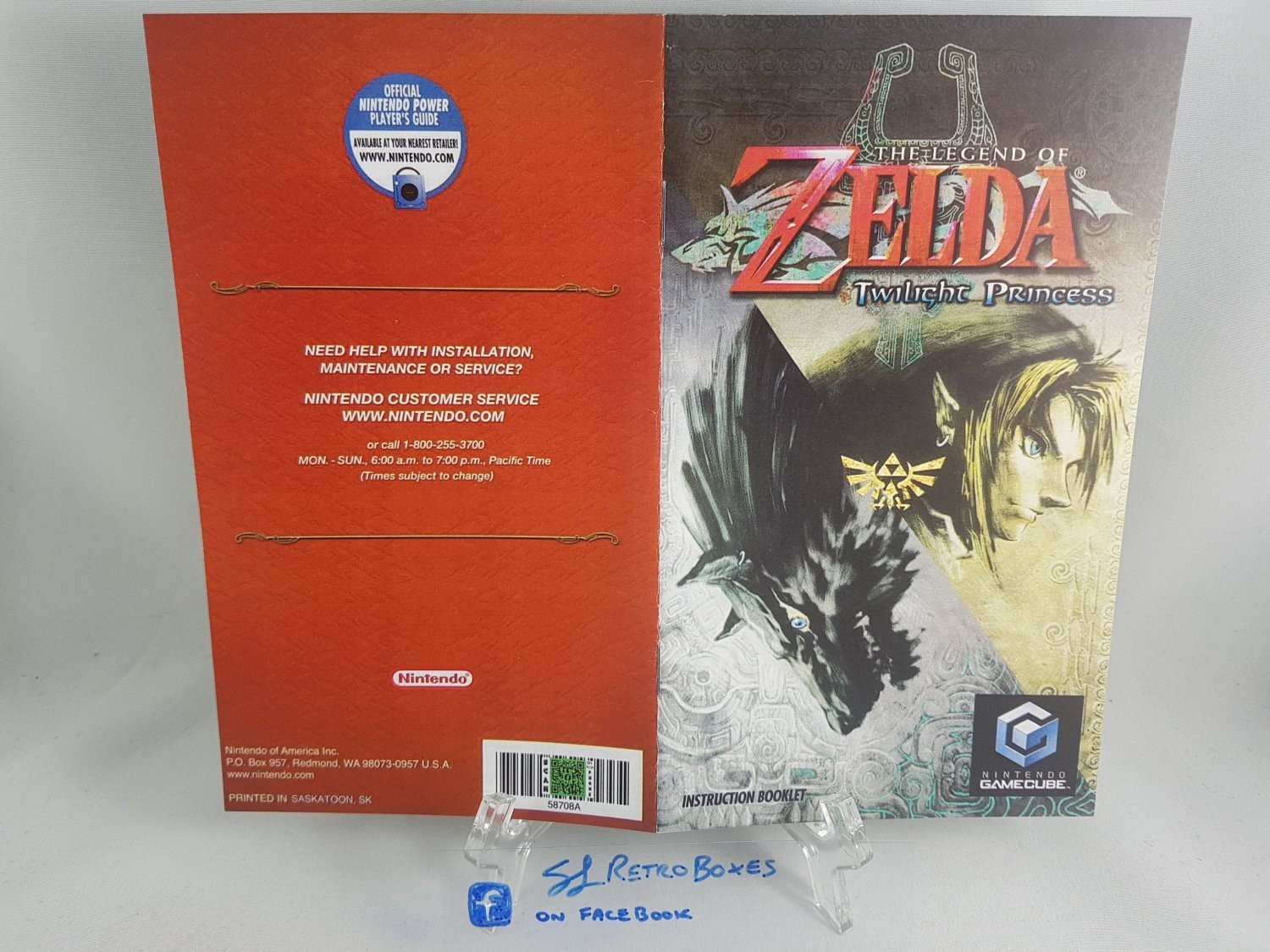 MANUAL GCN - LEGEND ZELDA TWILIGHT PRINCESS - Gamecube 'Replacement' Instruction