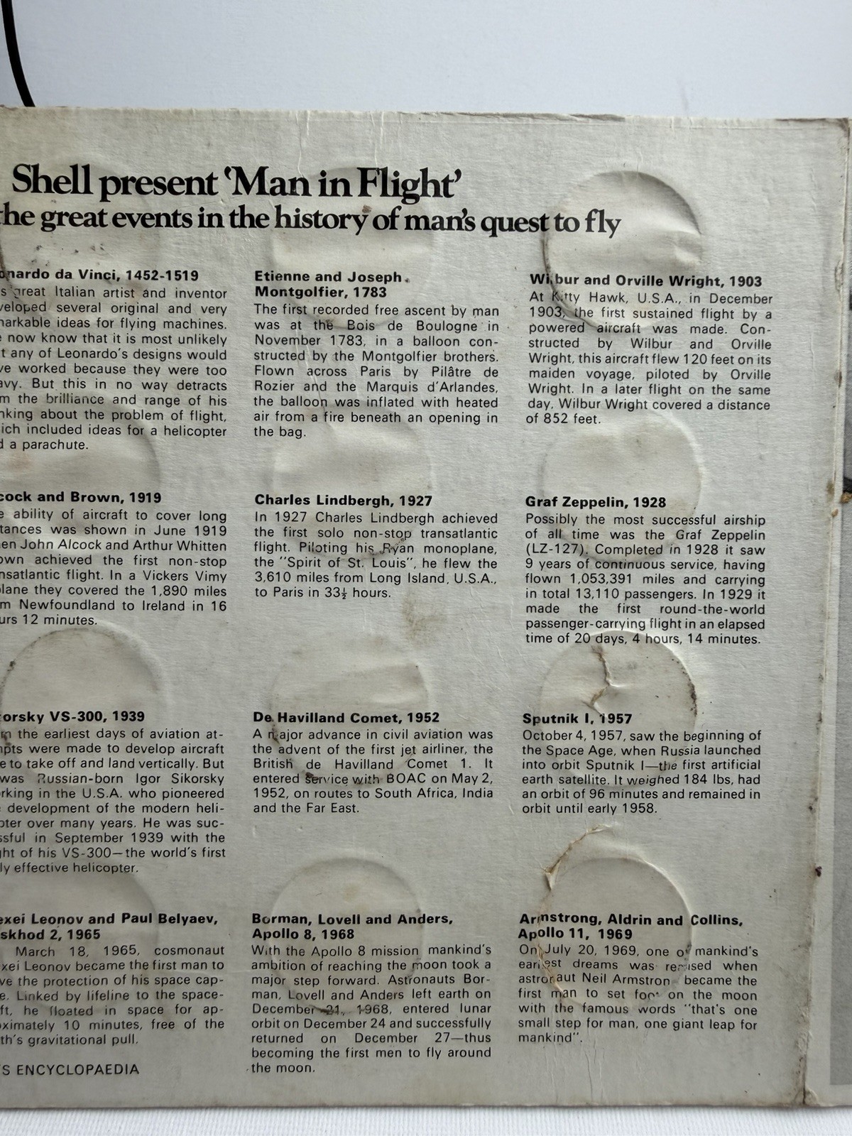 Man in flight Complete coin collection Set 3