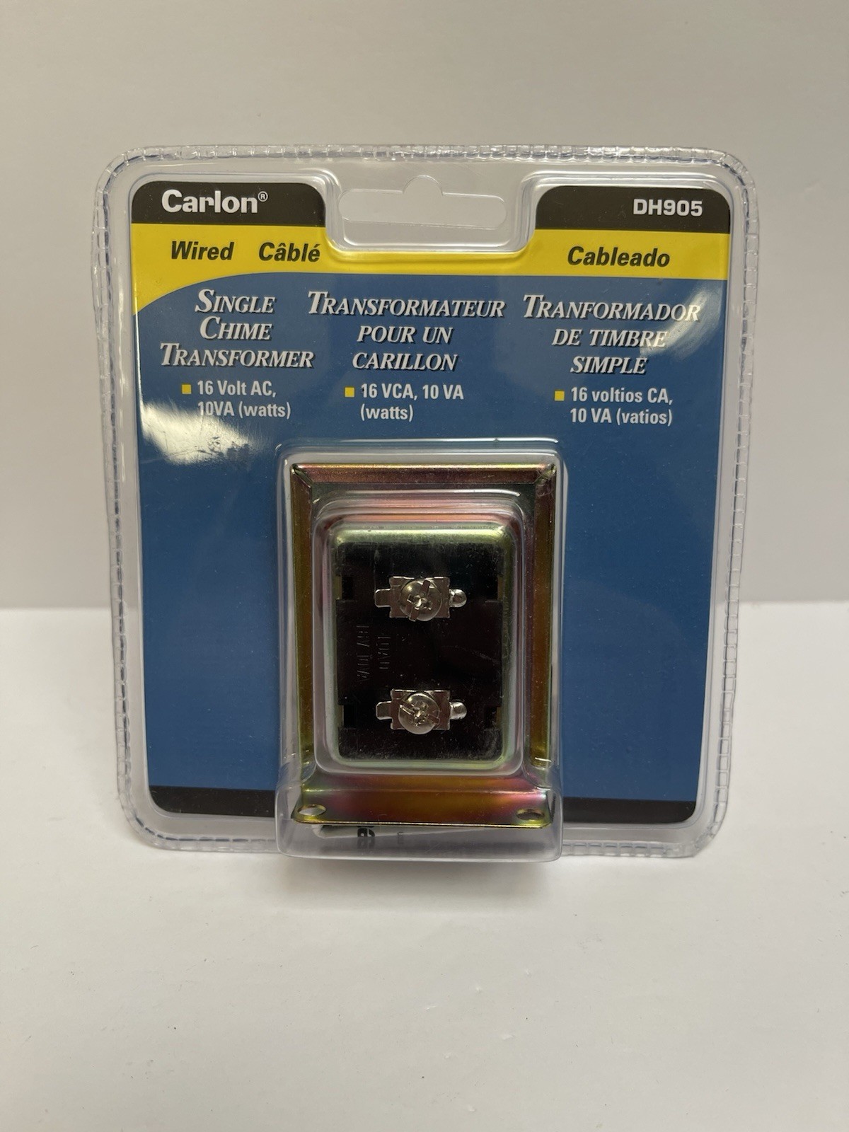 Carlon DH905 Single Chime Doorbell Transformer 16V AC 10VA New Sealed NOS