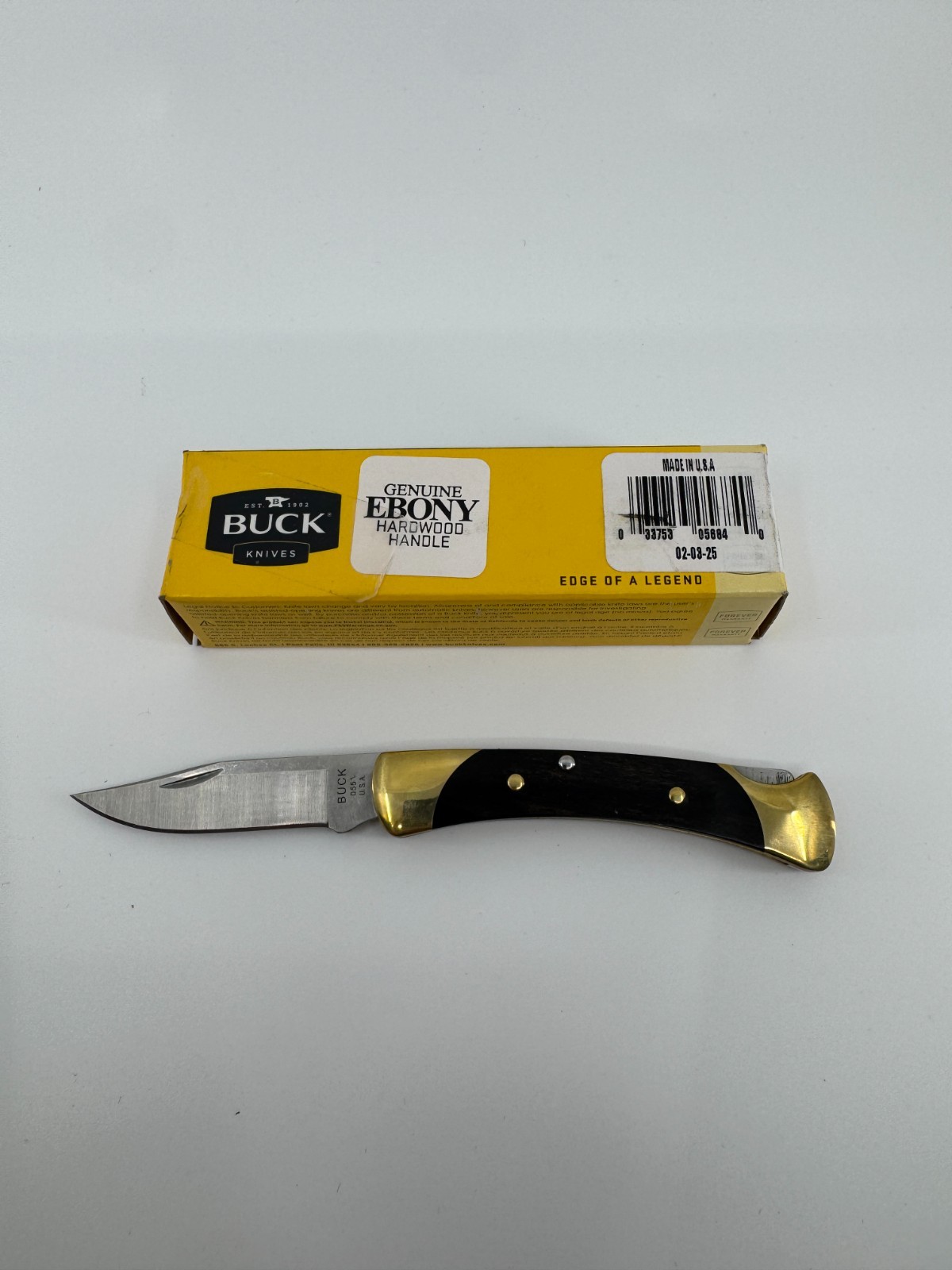Buck Knives 5684 The 55 Black 420 HC Steel 5.76 in. Folding Knife