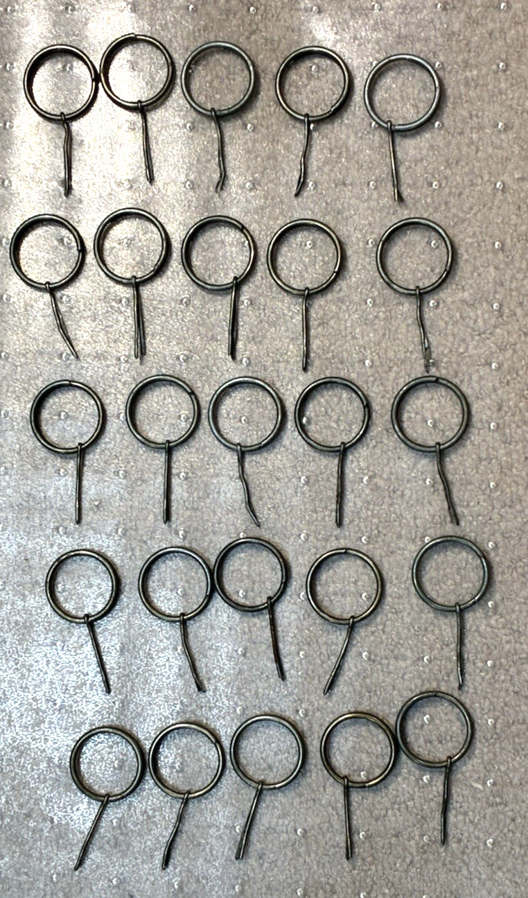 MILITARY KEY RING (25) EACH FOR ZIPPER PULL,TOOL BELT GENUINE MILITARY SURPLUS