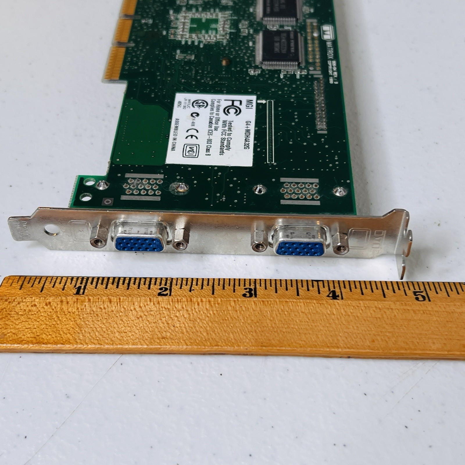 Vintage MATROX 905-04 REV-B 405G Samsung 013MT02740 One Piece USED Graphics Card