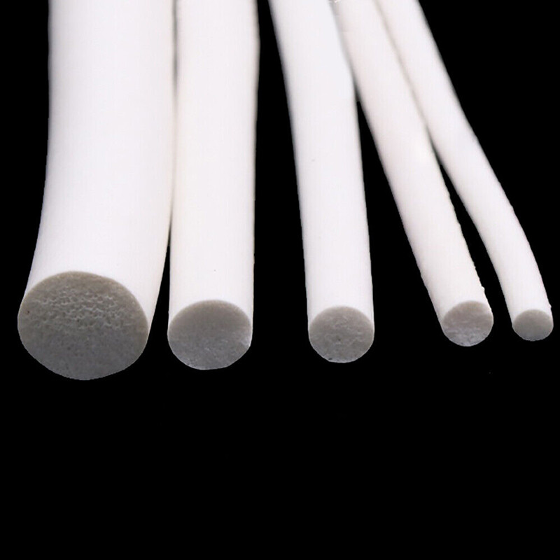 Silicone Rubber Cord White Round Strip Solid Rubber Strip Sealing Strip 1mm~25mm