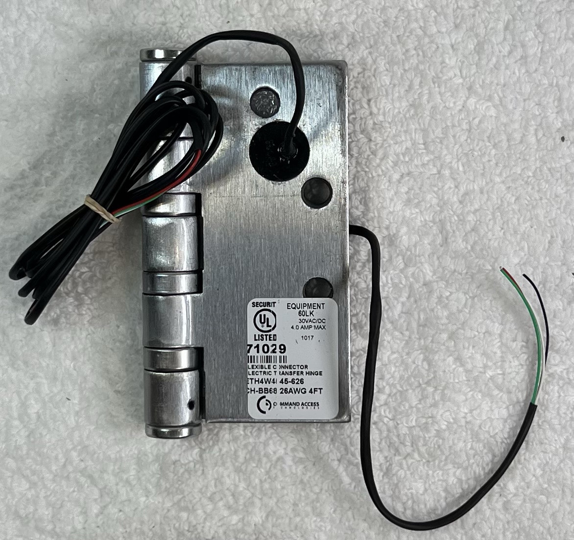 COMMAND ACCESS 71029 Heavy-Weight Electric Transfer Hinge 4.5X4.5 626