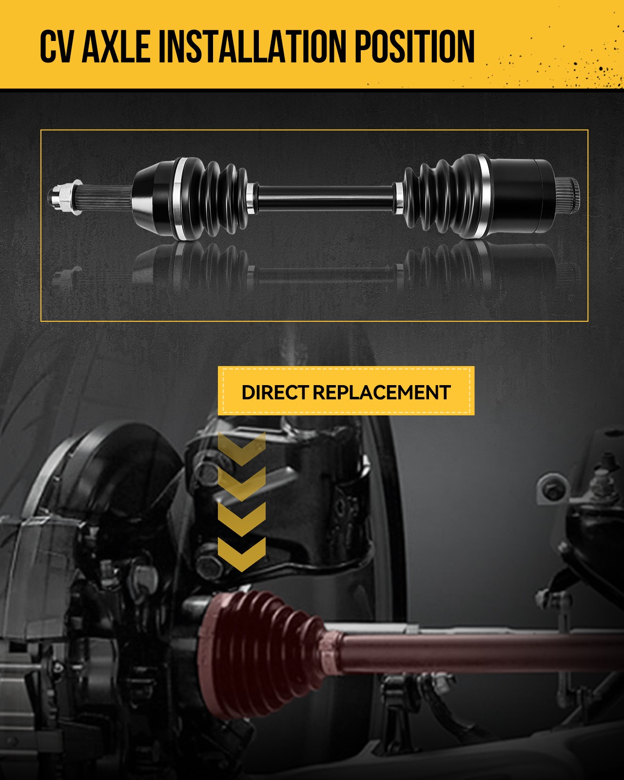 For Ford Explorer 2011-2018 3.5L Naturally Aspirated Front Left CV Axle Assembly