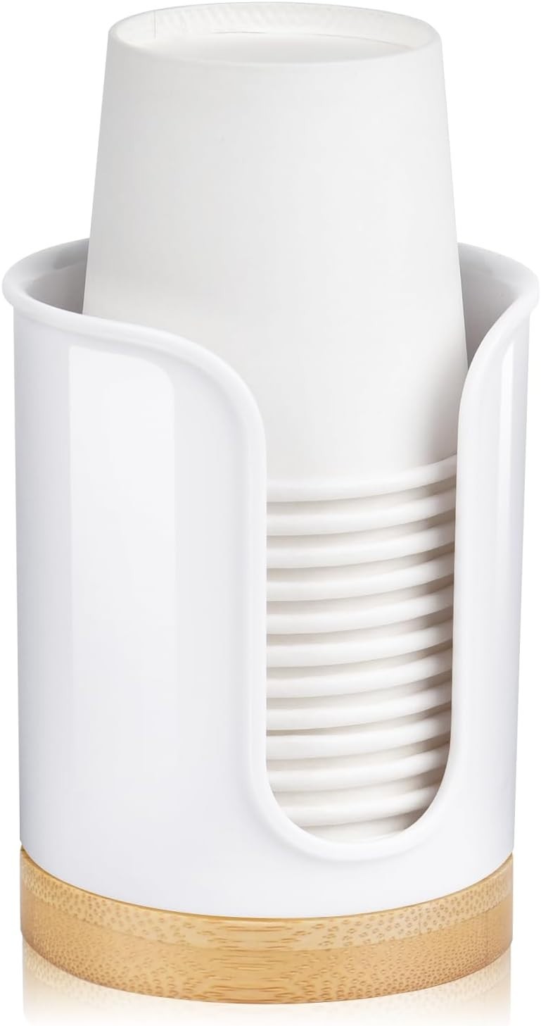 Bathroom Cup Dispenser - Small Cup Holder for Dixie 3 oz Bathroom Cups, Mouth...