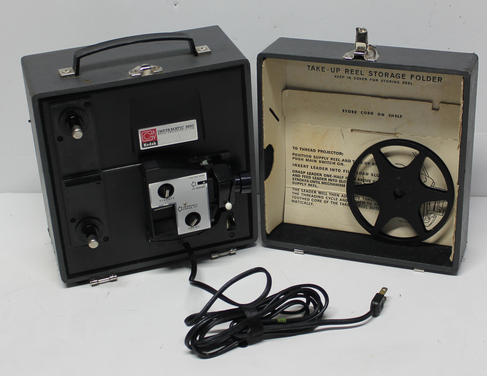 Kodak Instamatic M60 8MM Film Video Movie Projector 8 Millimeter