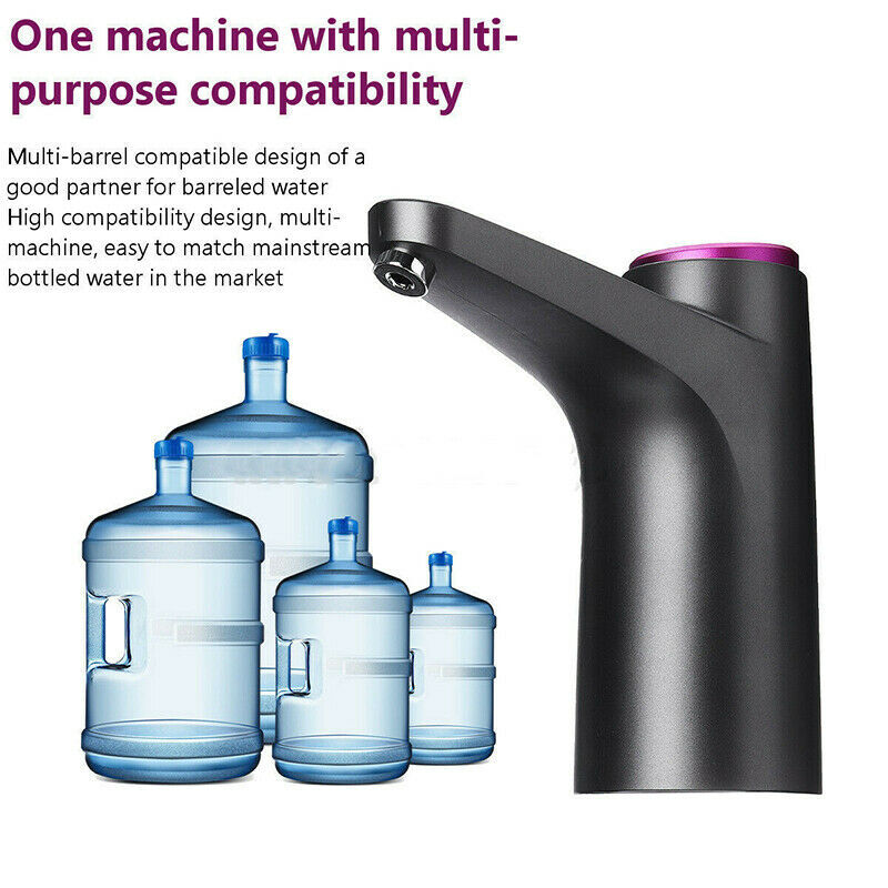 Automatic Water Bottle Pump Universal Electric Switch USB Jug Dispenser 5 Gallon